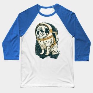 Pug Astronaut Baseball T-Shirt